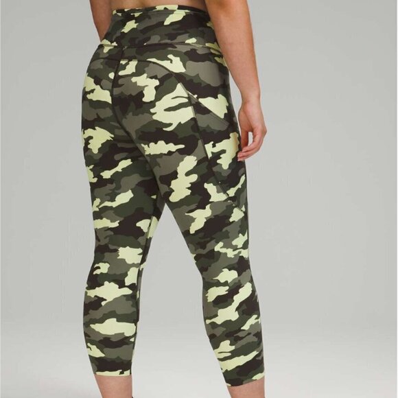 Lululemon Fast and Free Tight 25" *Non-Reflective Nulux Heritage 365 Camo Crispi - Picture 6 of 6